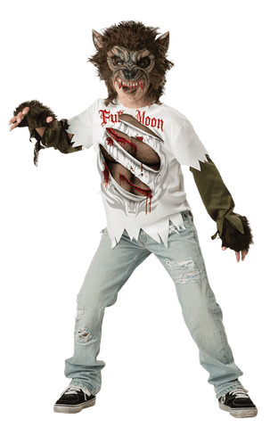 Kids Cursed Werewolf Fancy Dress