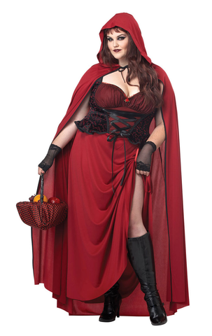 Dark Red Riding Costume