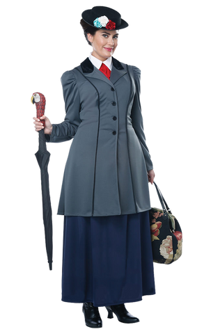 Womens Mary Poppins Plus Size Costume