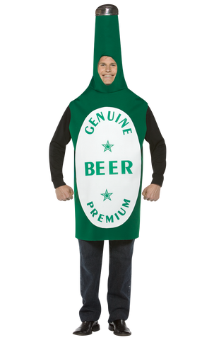 adult lightweight beer bottle costume