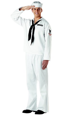 Costume da marinaio bianco da uomo