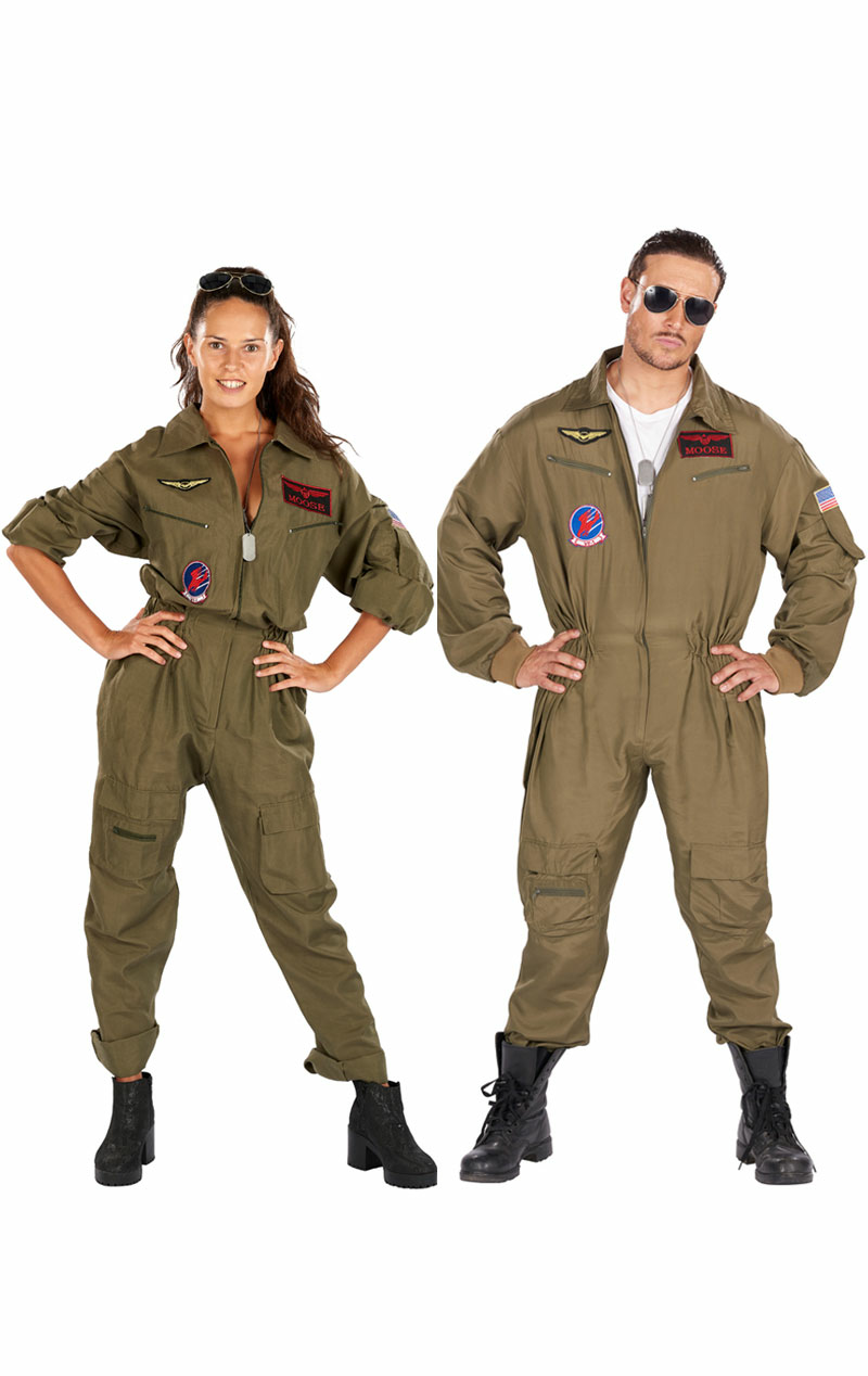 adult fighter pilot unisex costume