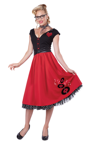 Ladies Rockabilly Sweetheart Costume