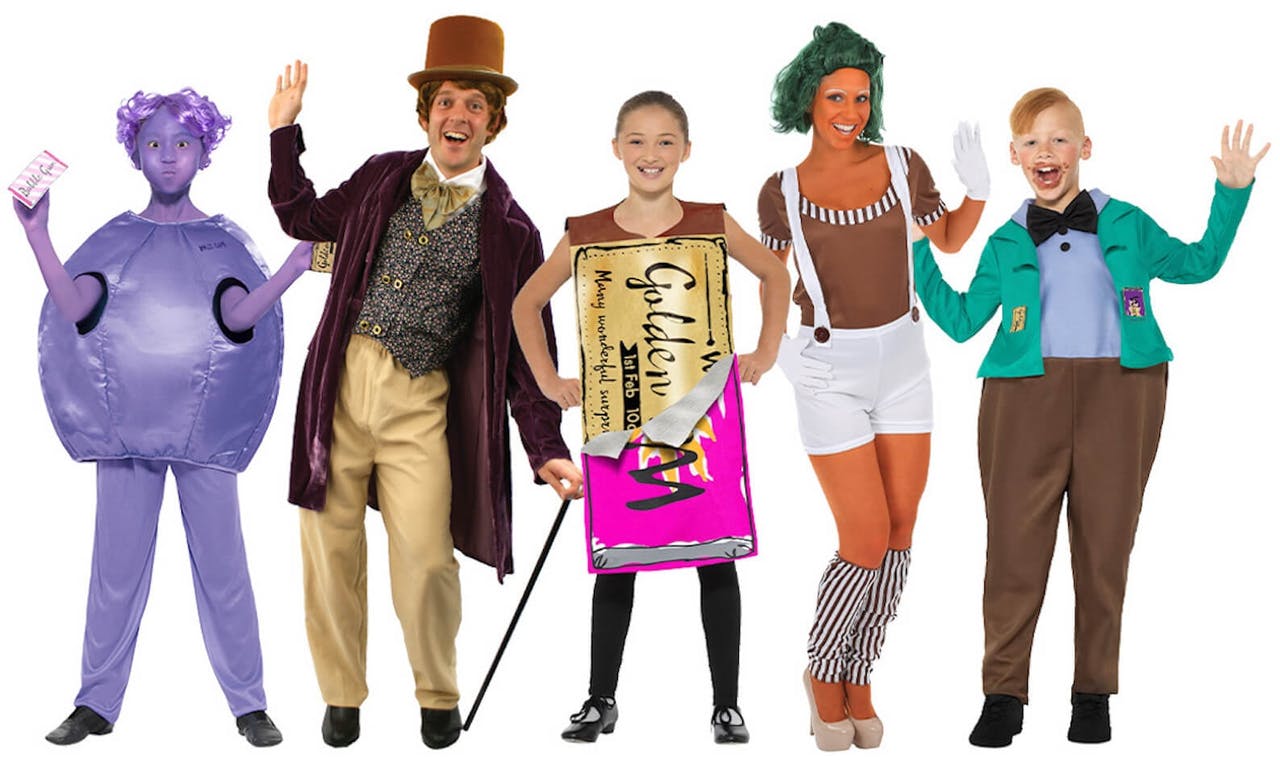 Roald Dahl Charlie e la fabbrica di cioccolato Willy Wonka Costume per  bambini Ragazzi Costume di Halloween Maschera Libro Giorno