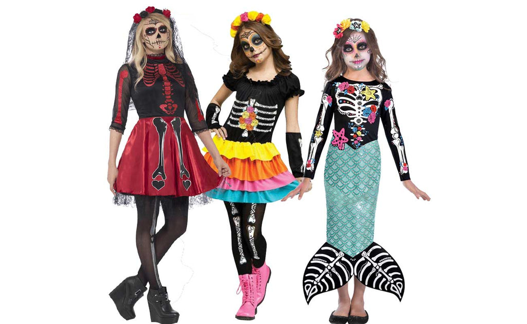 girls Day of the Dead costumes