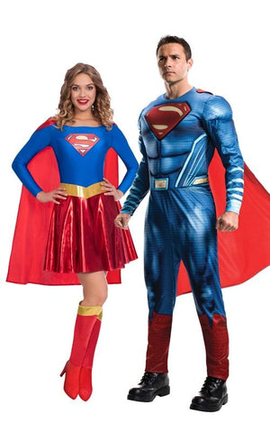 Superman- und Supergirl-Paarkostüm