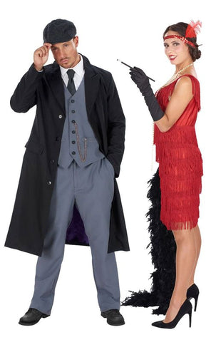 1920s flapper girl and gangster