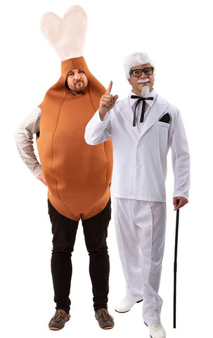 chicken drumstick and colonel saunders couples costume
