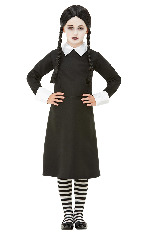 Girls Wednesday Addams Costume – Joke.co.uk