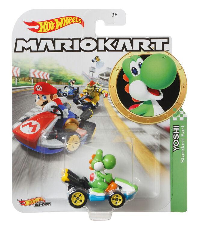 Hot Wheels Voiture Mario Kart Yoshi Standard Kart 595gbg25 Castellojeu Com