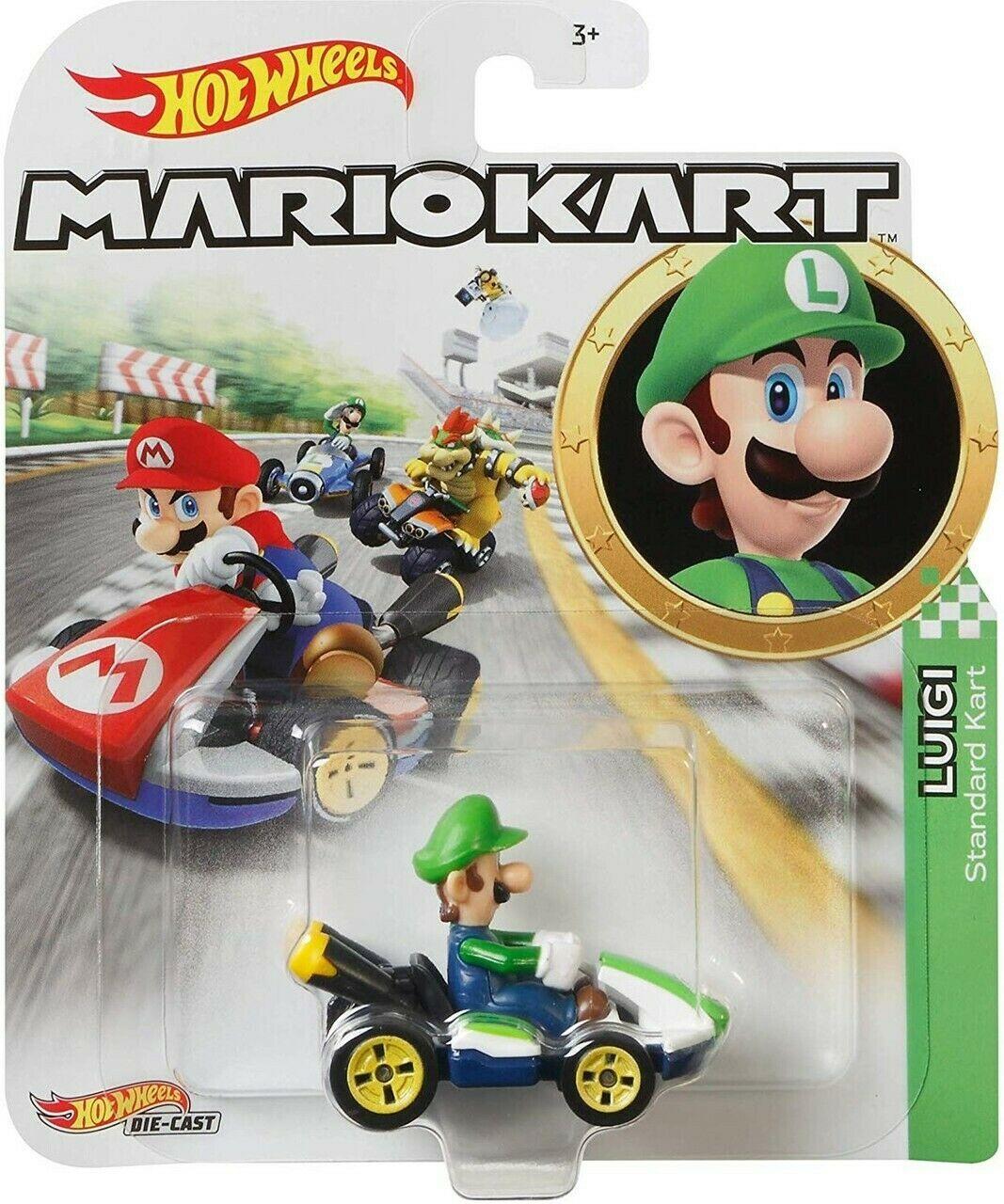 Hot Wheels Voiture Mario Kart Luigi Standard Kart Mattel 595gbg25 Castellojeu Com