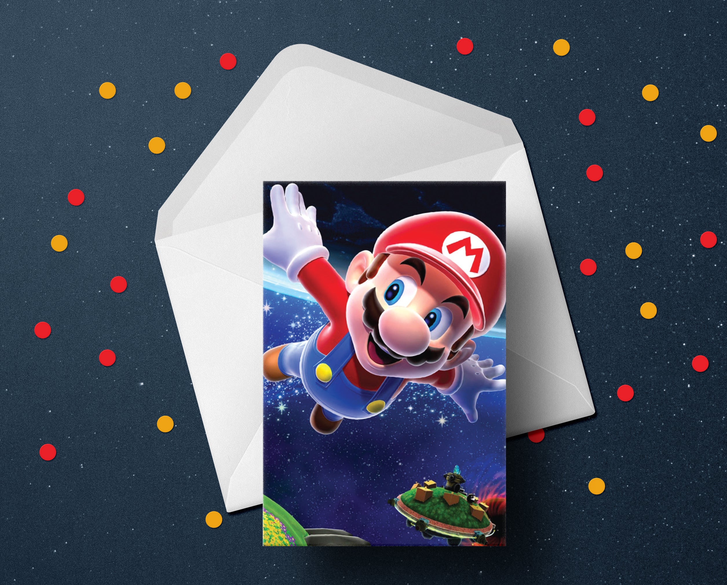 Carte De Fete Mario Bros Avec Enveloppe Mariobros Castellojeu Com