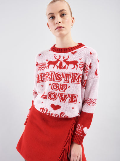 Christmas in Love jacquard sweater