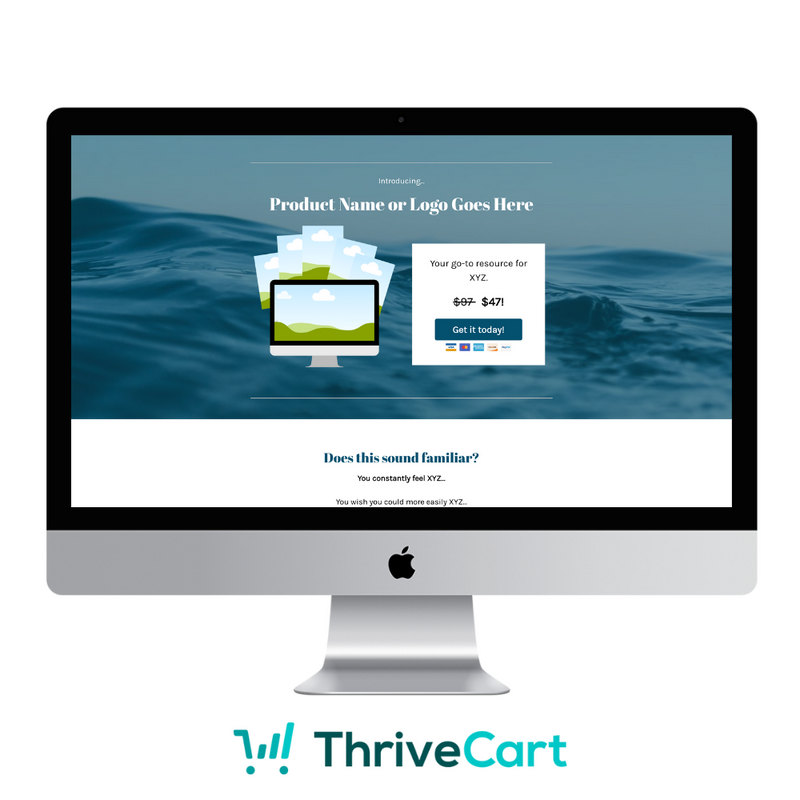 Sales Page ThriveCart Template Empowered Shop