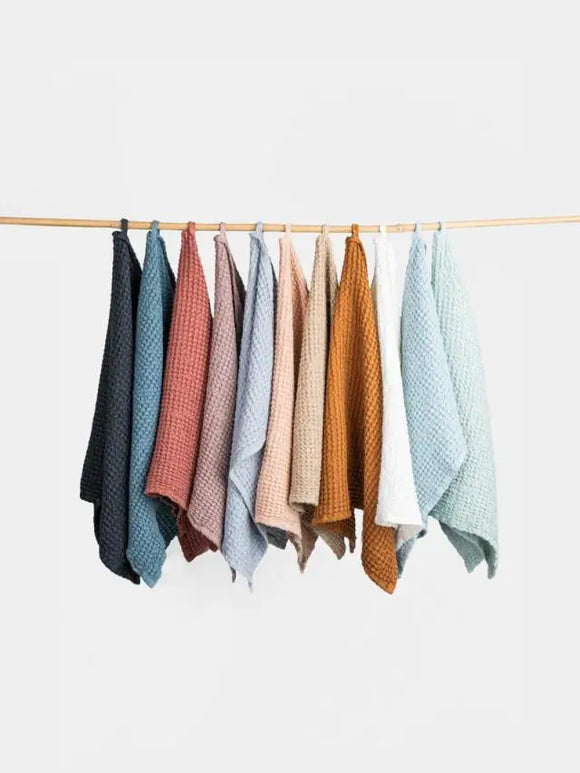 _Linen-cotton Waffle Kitchen Towels – L'Impatience Ceramics