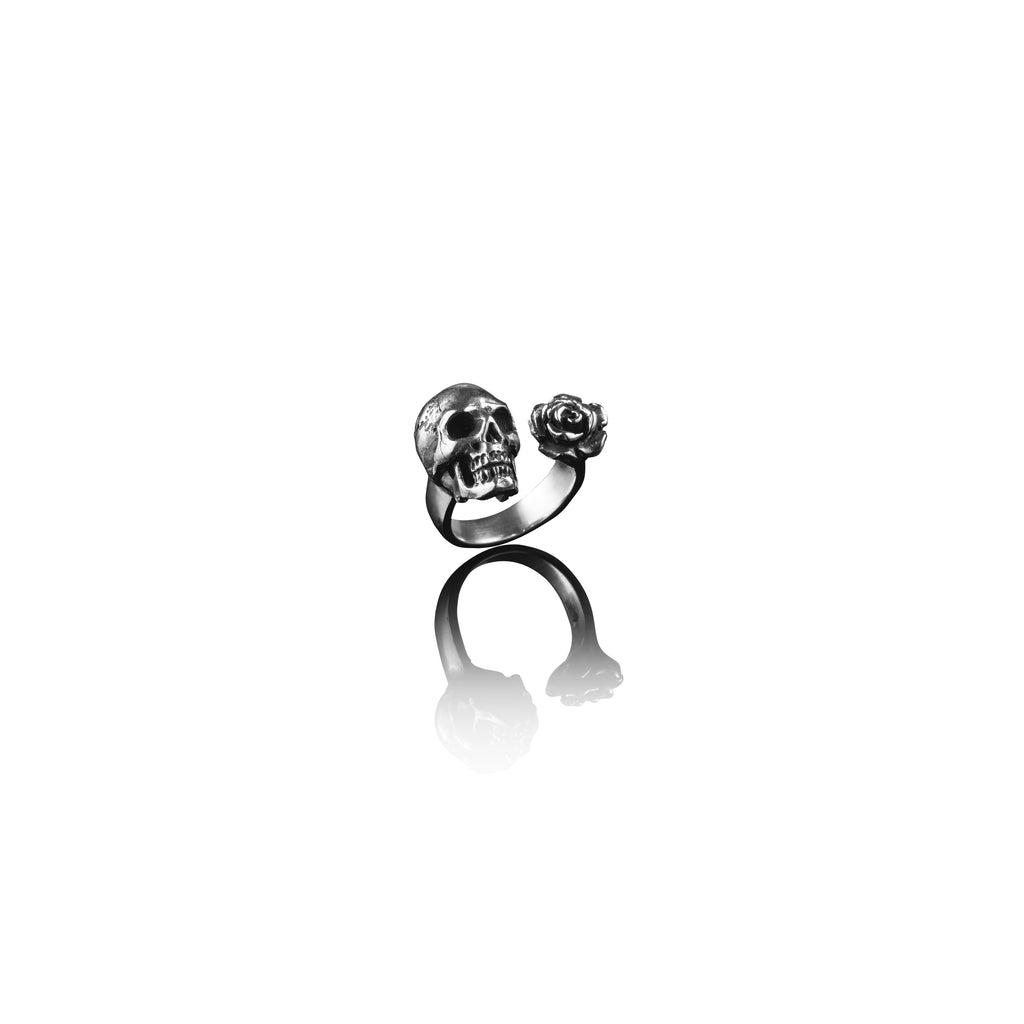 Skull Rose Ring | Heart of Bone