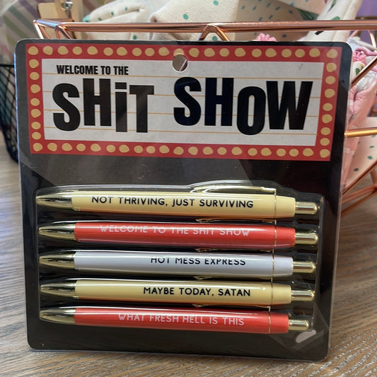  mcgotasy Motivational Badass Pen Set, 5 PCS Funny