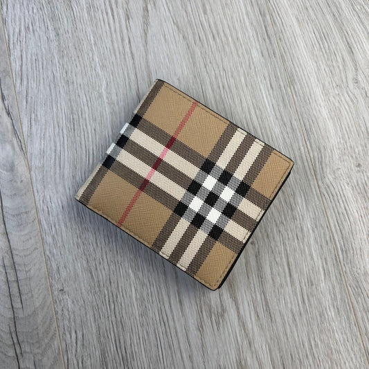 Burberry Vintage Check Money Clip Card Case