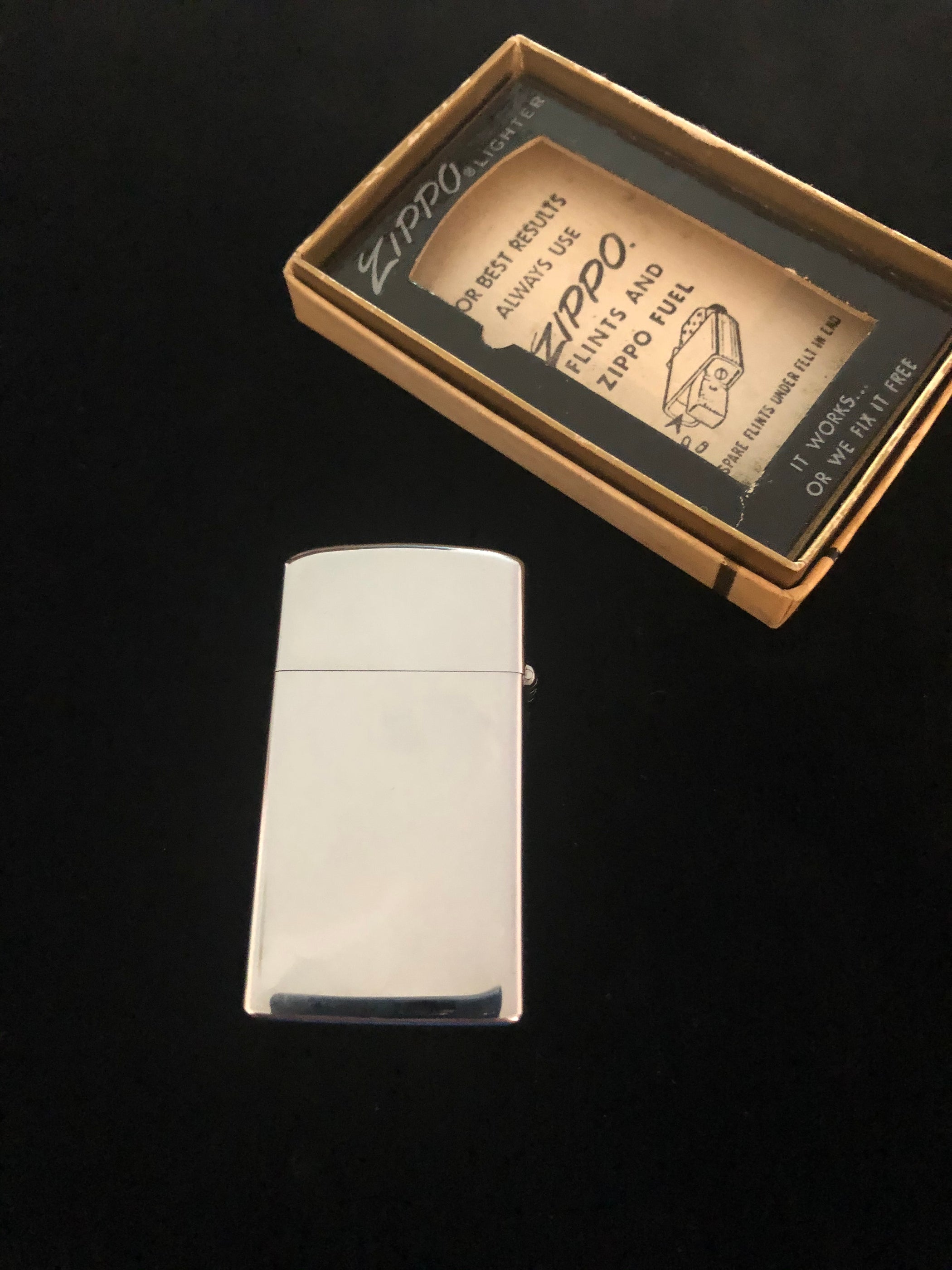 1971 JH Benedict Slim Zippo Lighter Advertiser - Gem Mint in Box ...