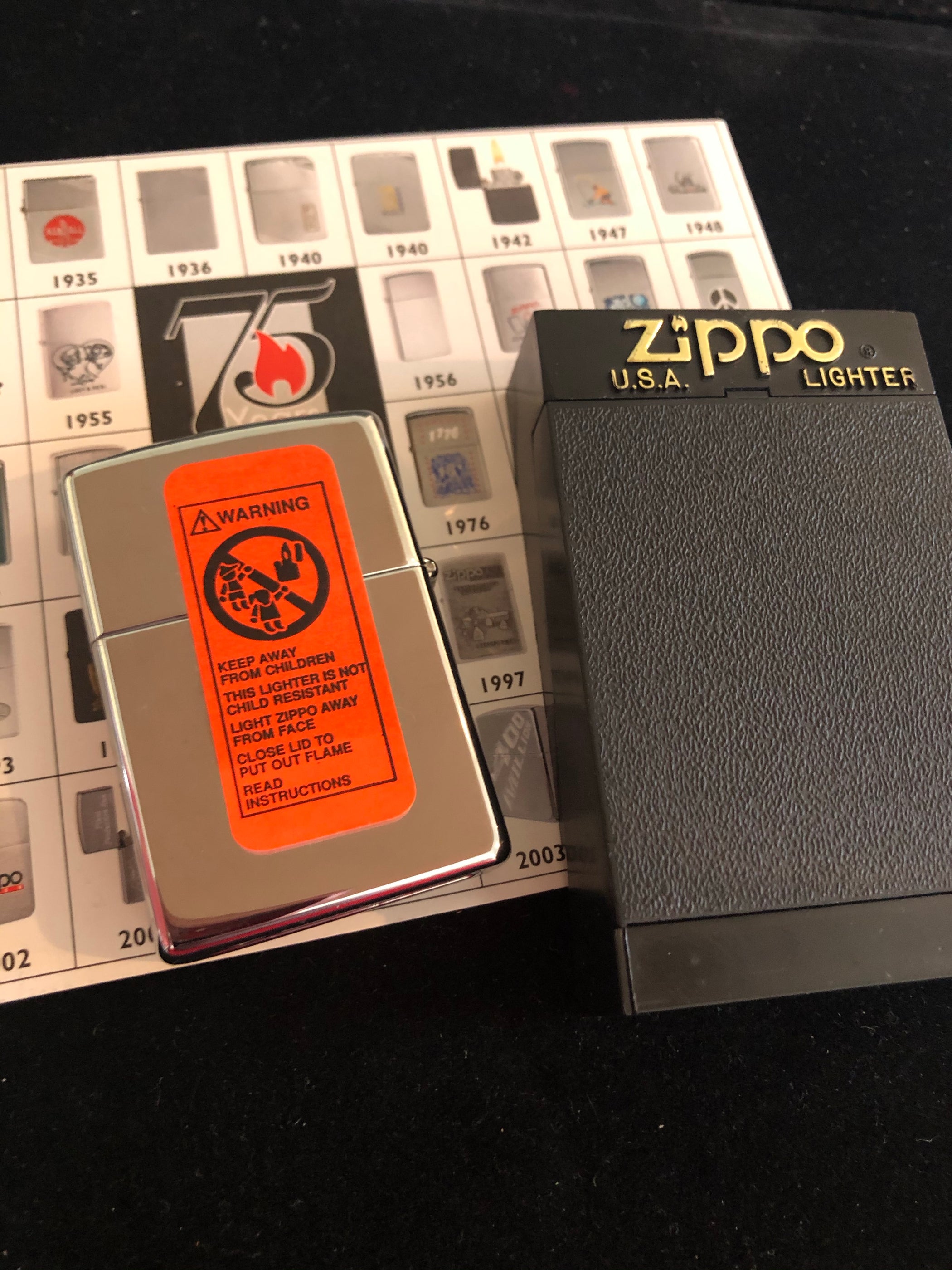 1999 USS Mitscher Vintage Zippo Lighter — Collectors Flame