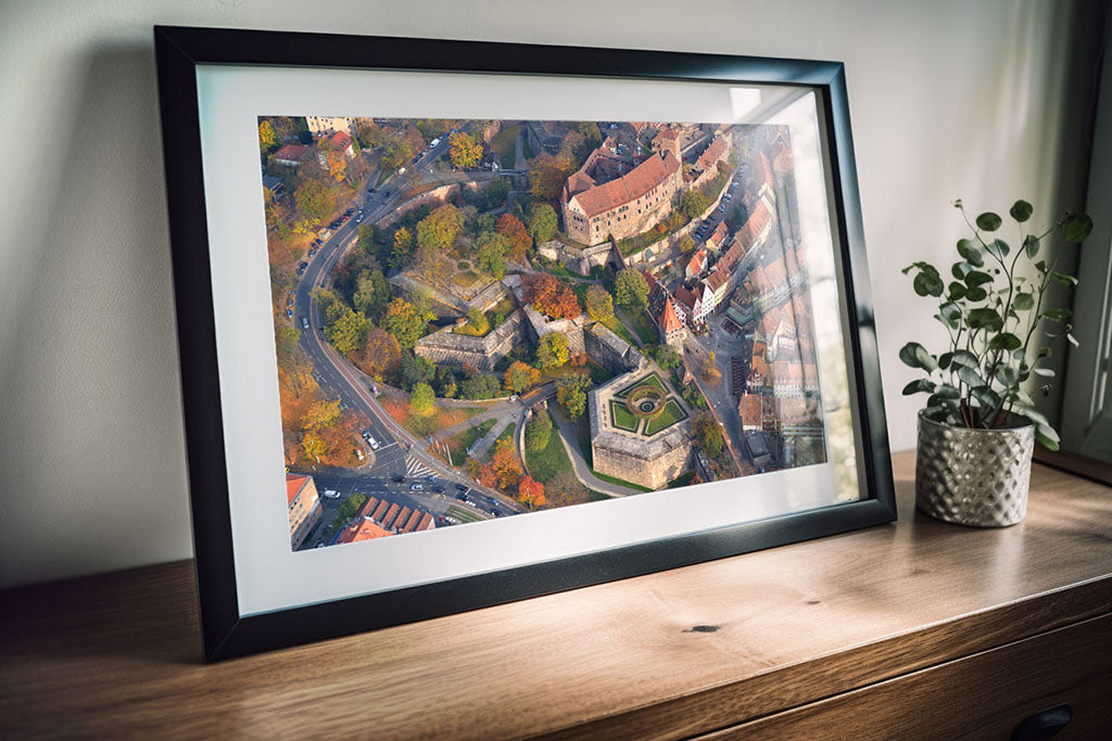 Der klassiker der Luftbilder. Auf Fotopapier wirken die Luftbildaufnahmen, die von Oliver Acker aus Nürnberg aufgenommen wurden, gestochen scharf und einzigartig.