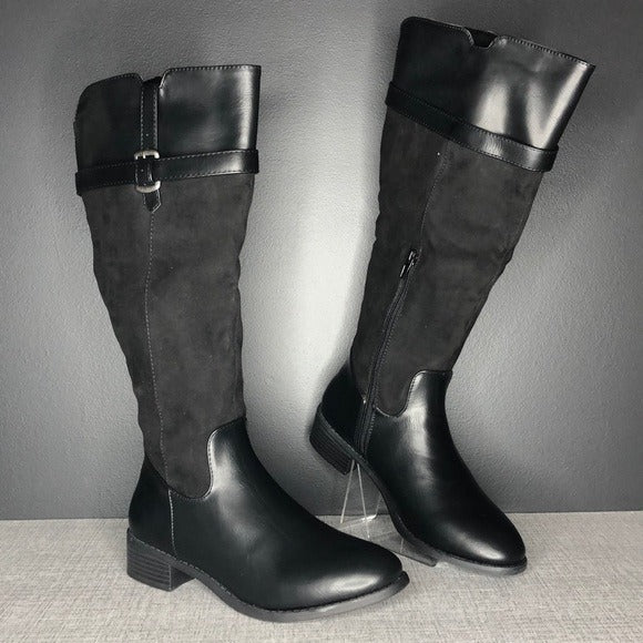 Rampage Ram-Ianna Black Riding Boots 