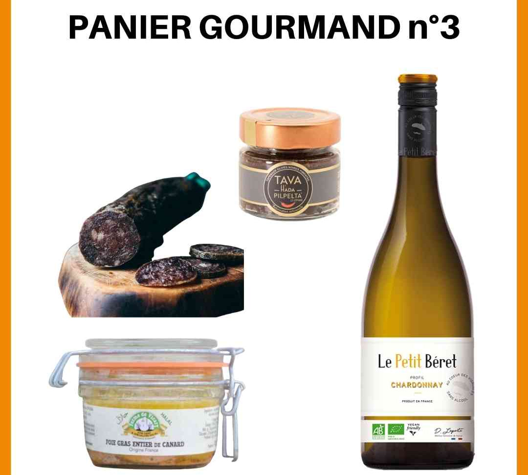 Panier gourmand halal, Foie gras et Saucisson Wagyu halal