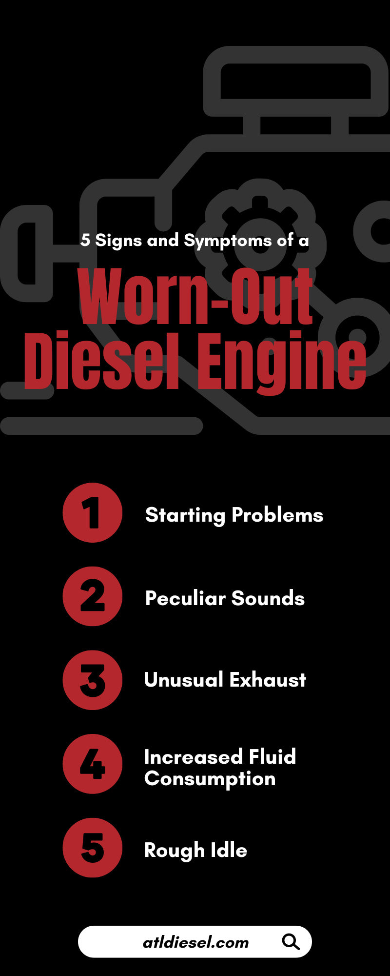 5 Signs and Symptoms of a Worn-Out Diesel Engine