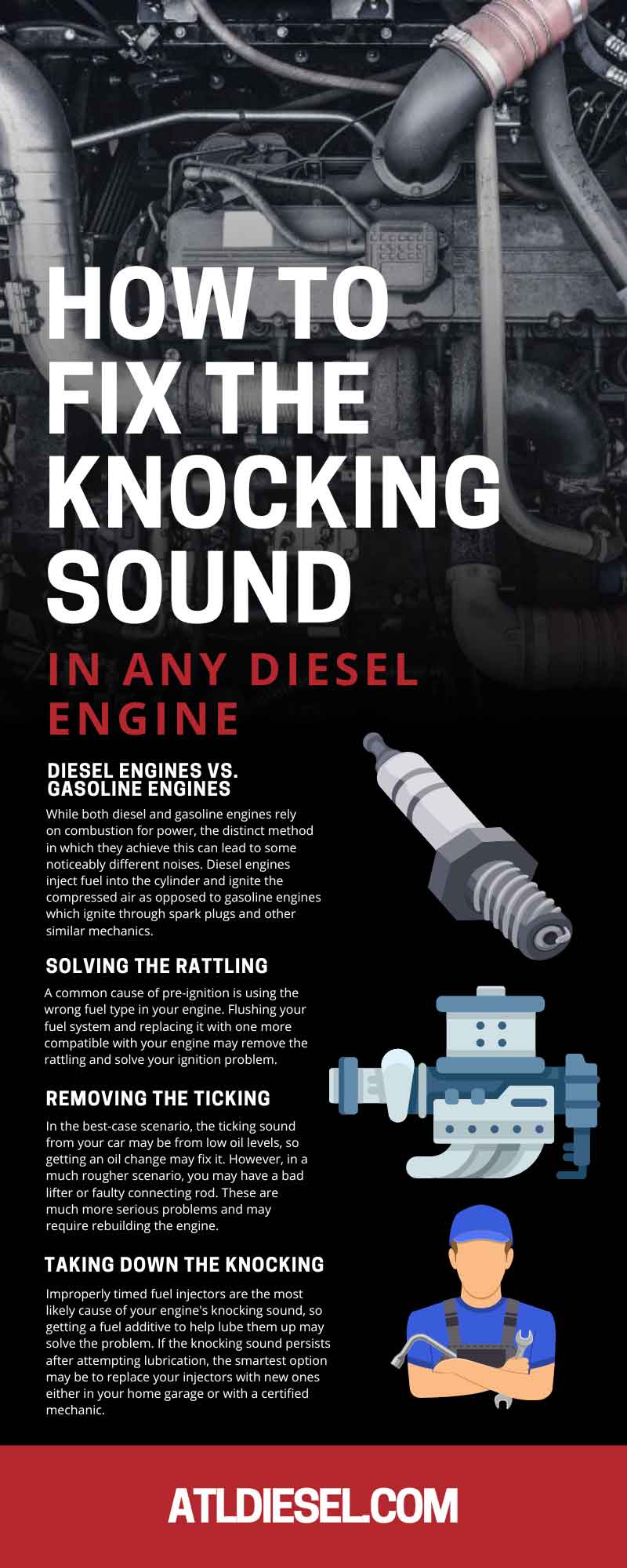 How To Fix the Knocking Sound in Any Diesel Engine