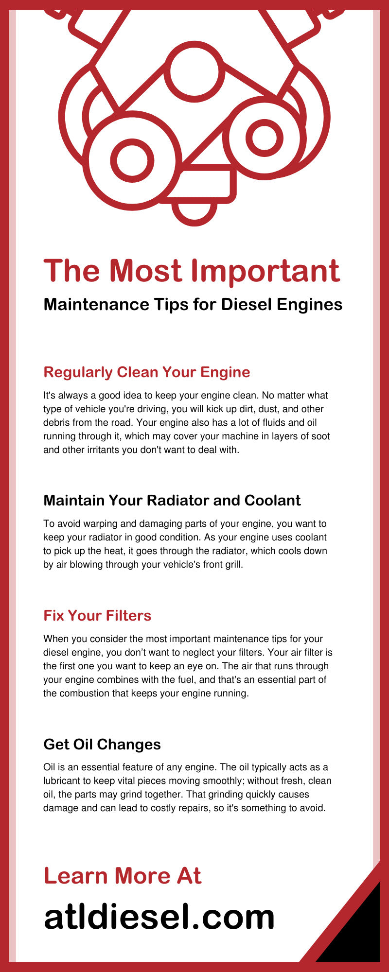 Maintain a diesel engine – diesel maintenance tips