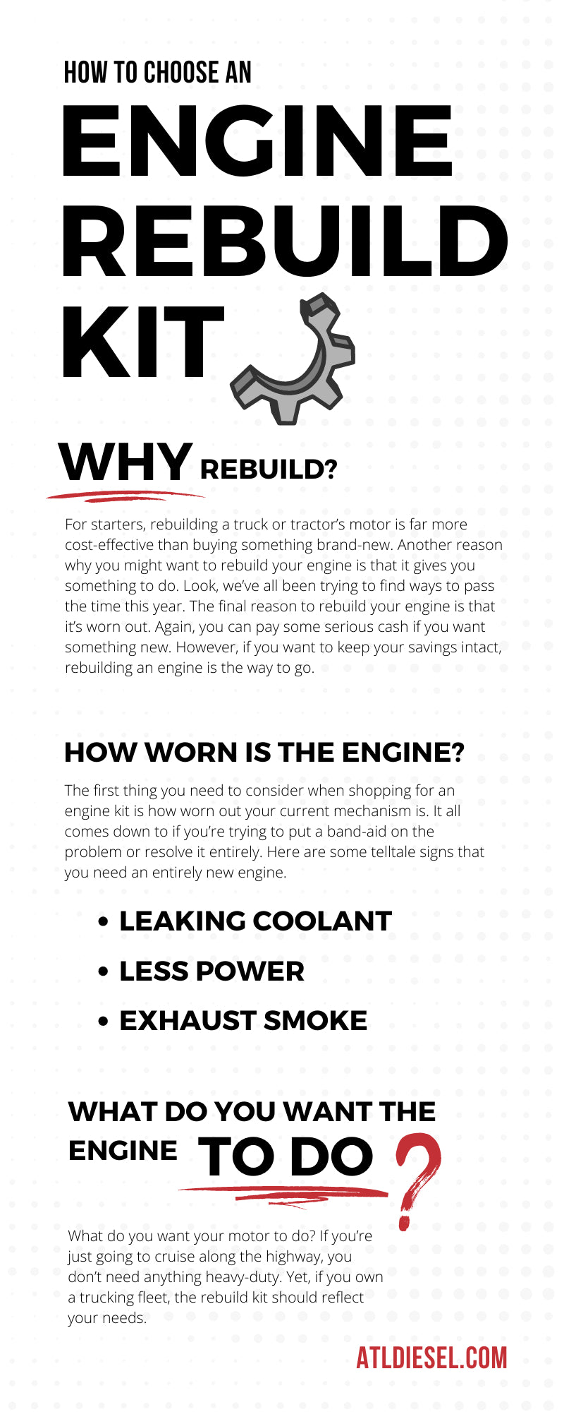 How To Choose an Engine Rebuild Kit