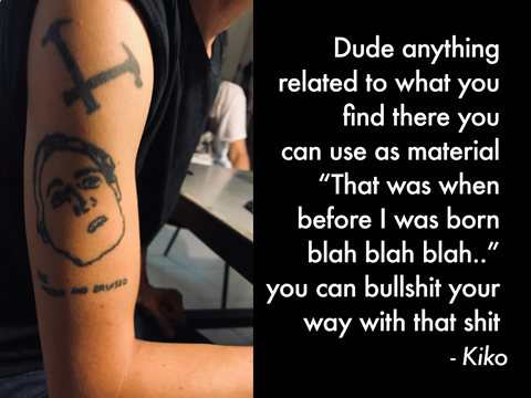 kiko escora tattoos conceptual art and bullshit