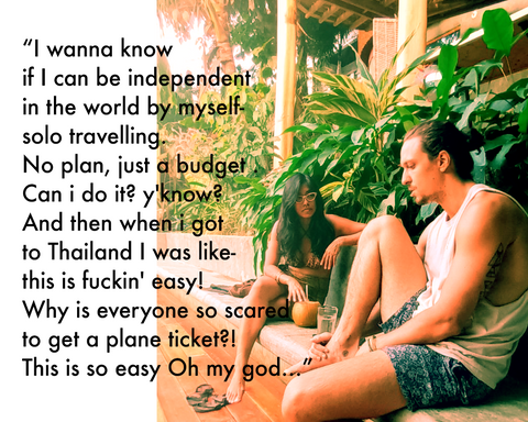 Quinn Kap solo travel thailand