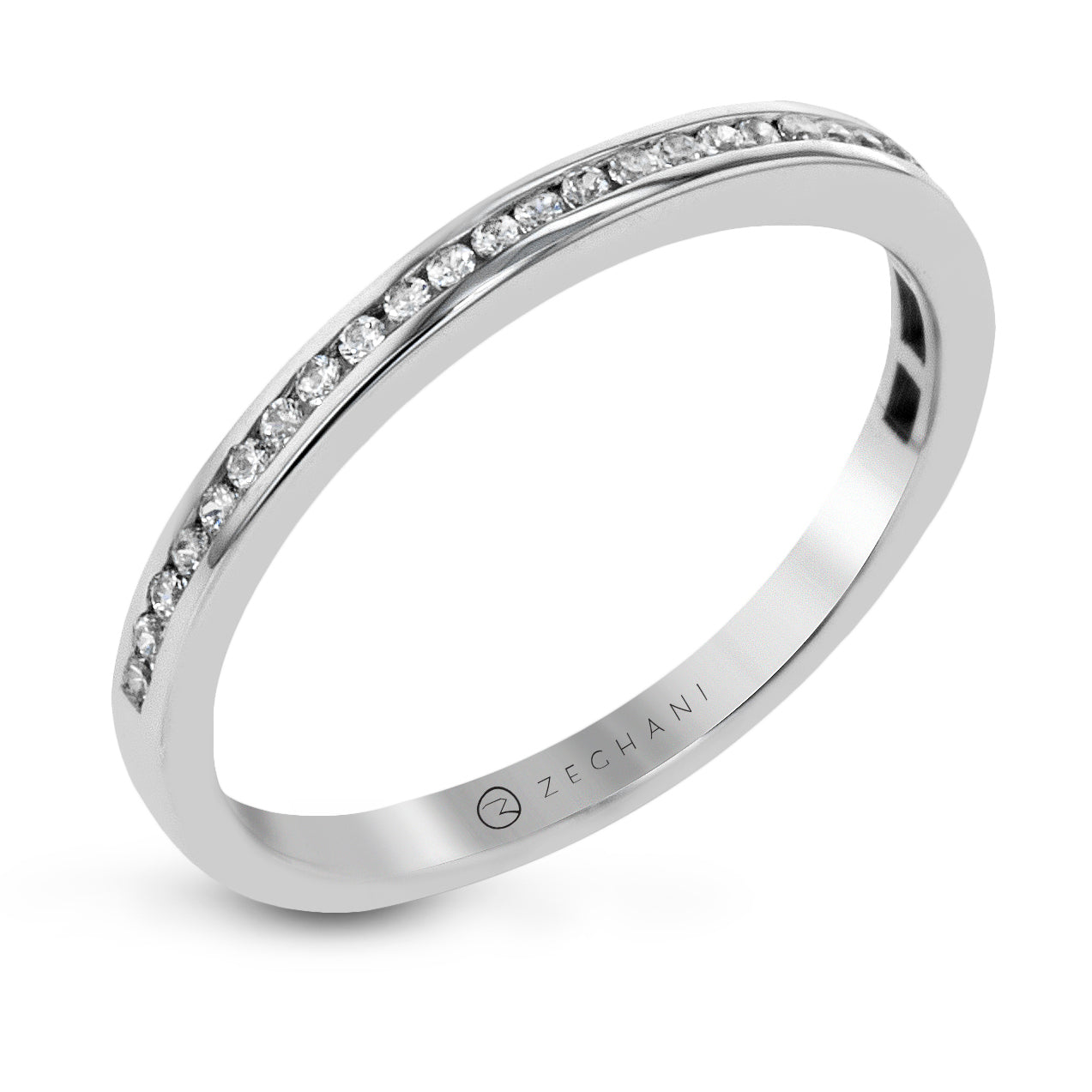ZR25CHWB Wedding Set in 14k Gold with Diamonds