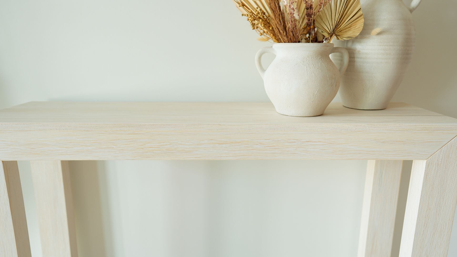 wooden hallway table