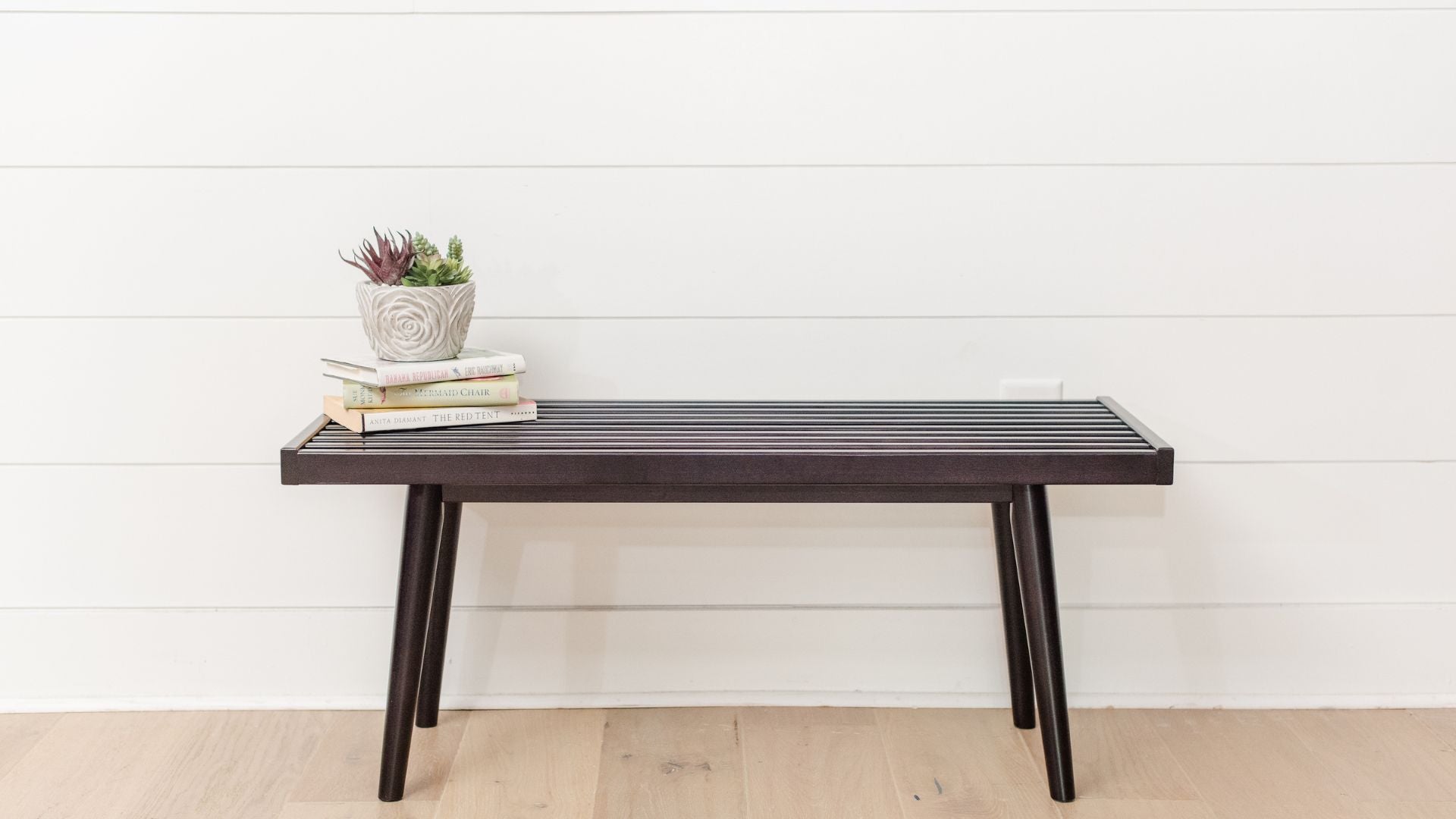 solid wood bench for entryway