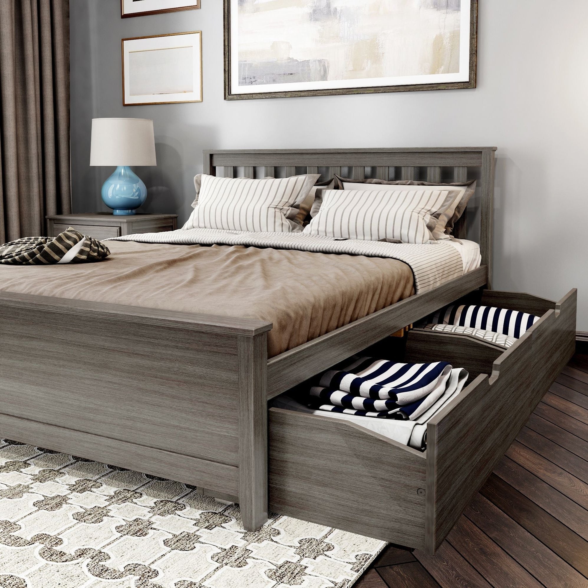 Classic Queen Bed + Underbed Storage — Plank+Beam