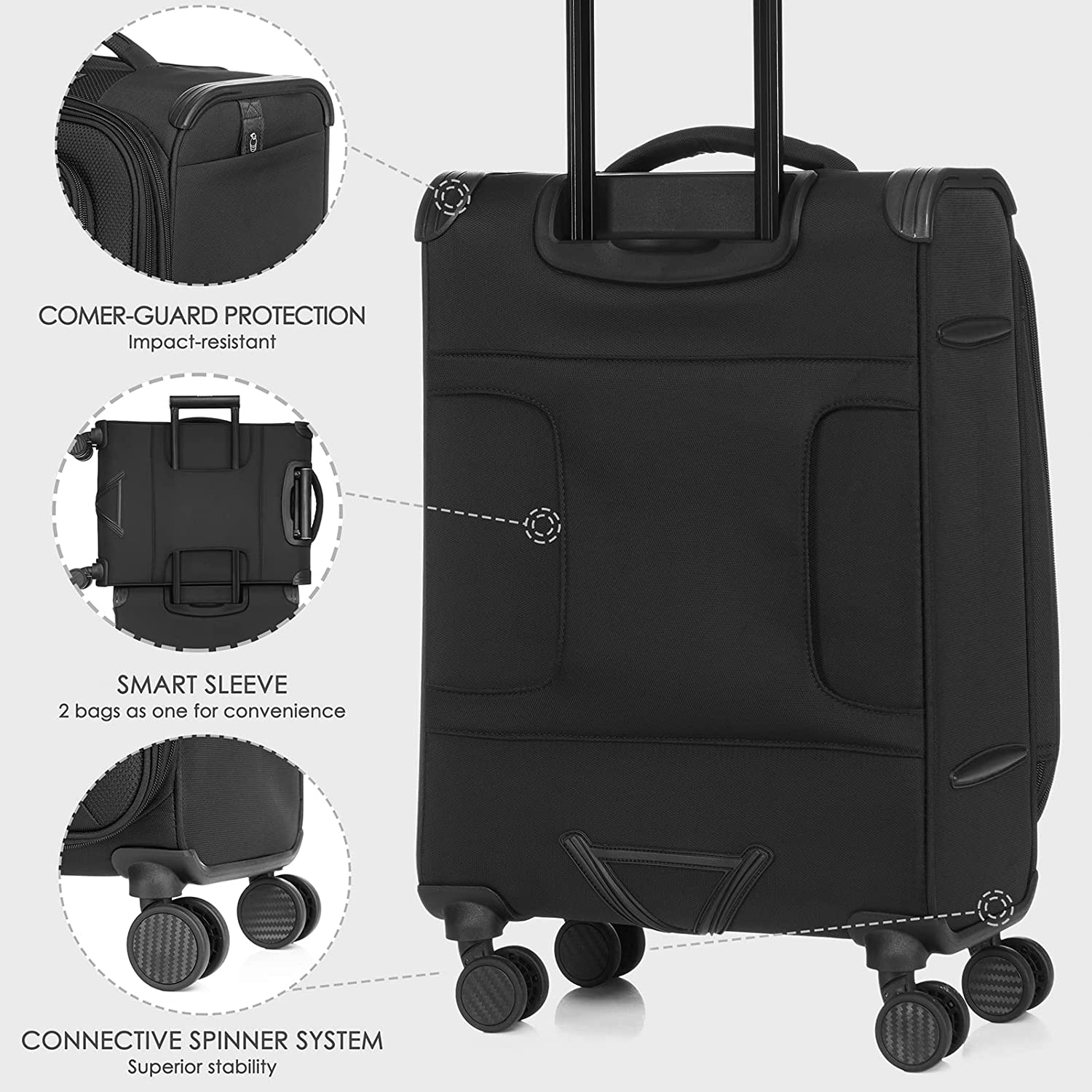 Verage Toledo Collection Carry On-Black