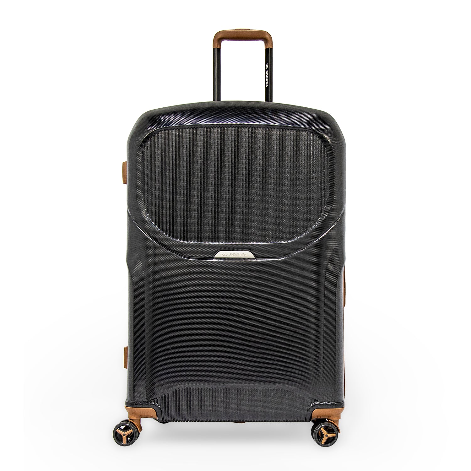 Sonada Upright Luggage Expandable Hardside Suitcase Check In Black ...