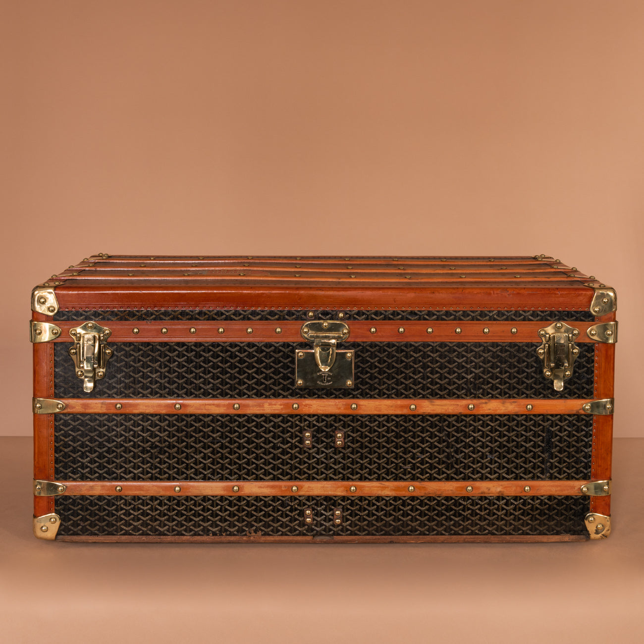 goyard steamer trunk