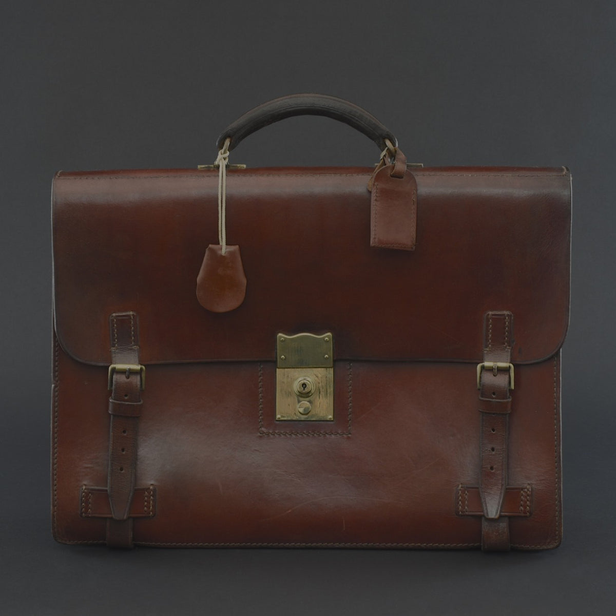 Tanner Krolle Leather 'Flap-over' Briefcase – Bentleys London