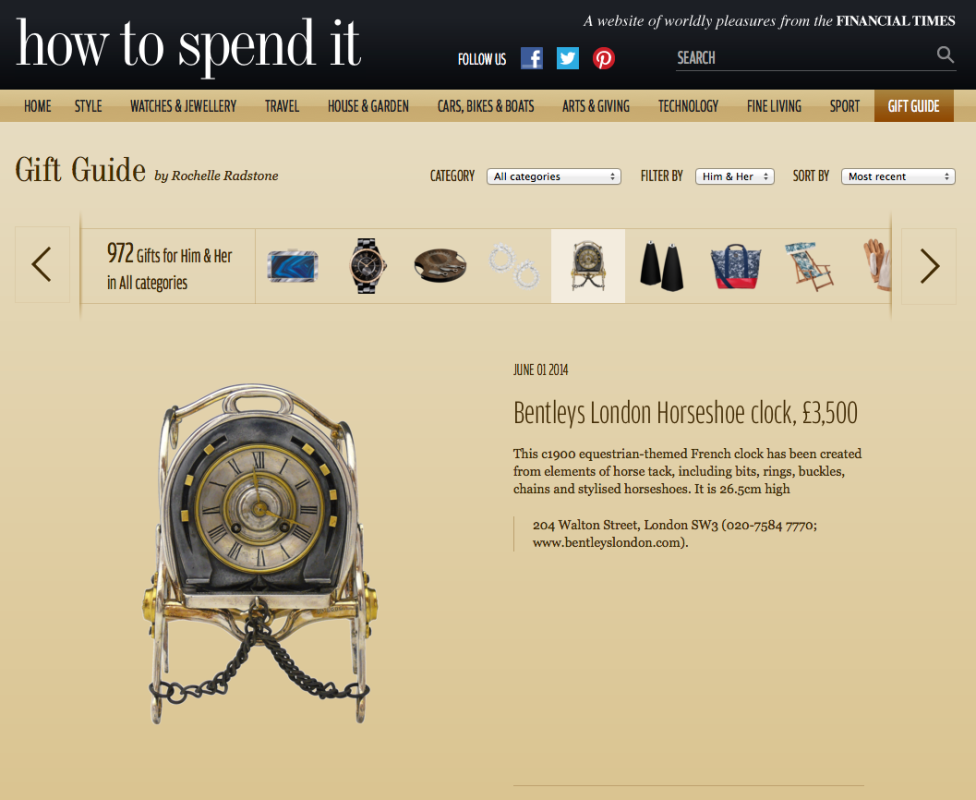 FT – HOW TO SPEND IT, GIFT GUIDE