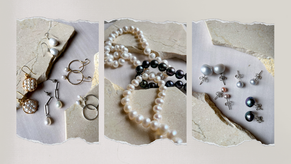 Variety of pearl jewelry