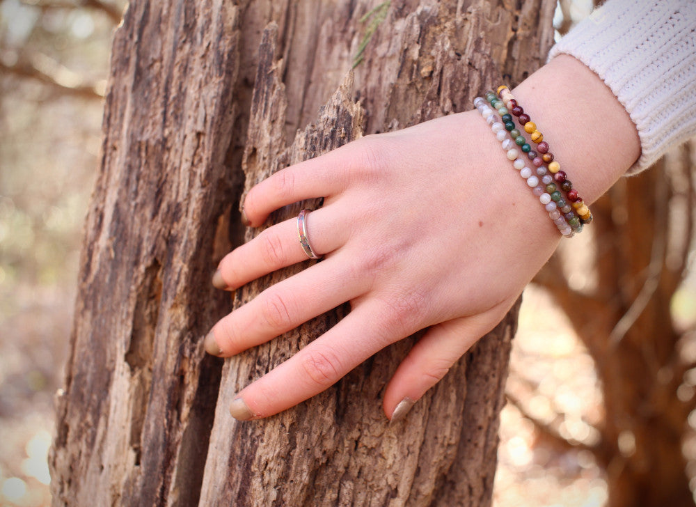 mini gemstone bracelets