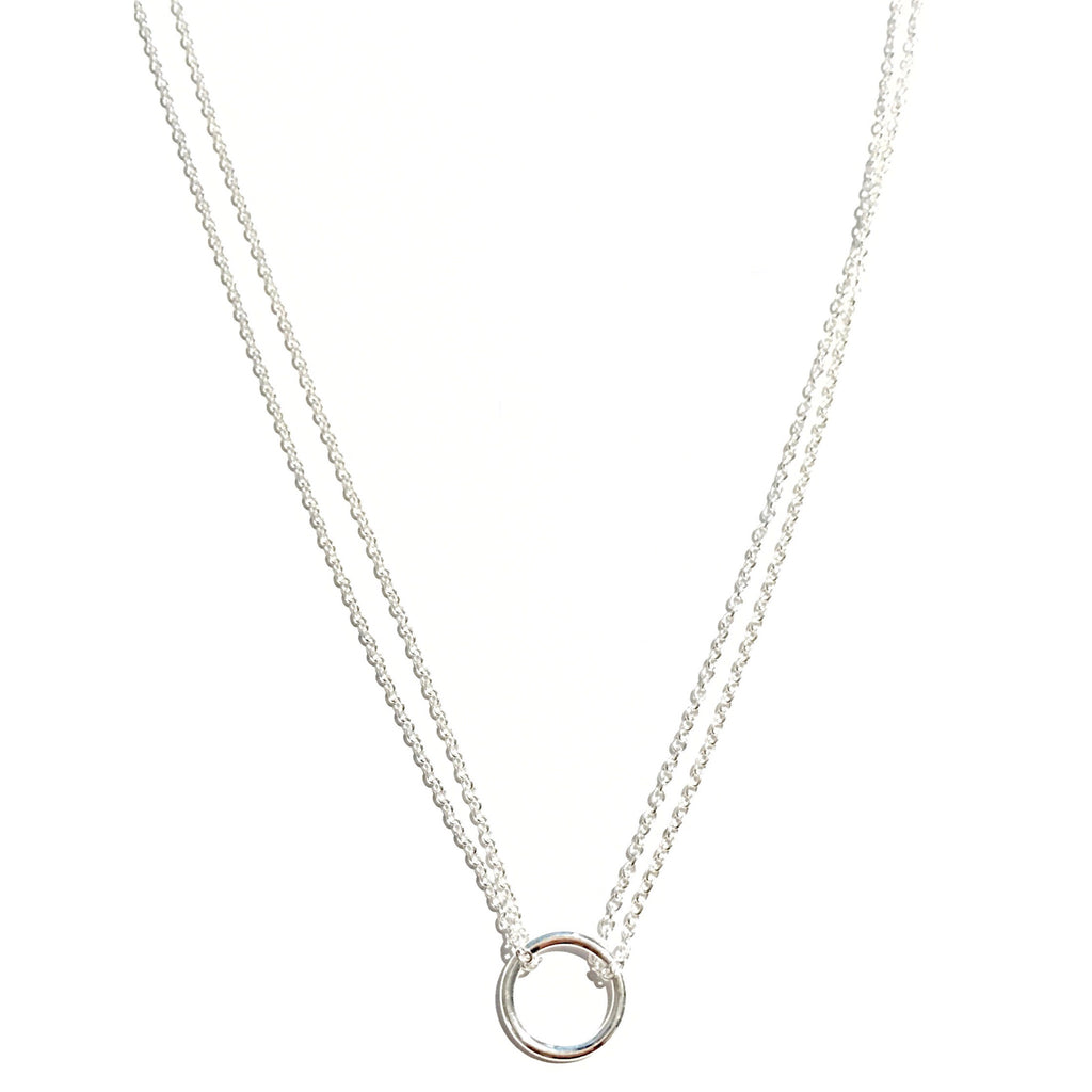 Open Circle on a Double Chain Necklace, $18 – Light Years