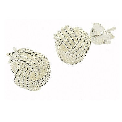 Sterling Silver 'Knot' Post Earrings