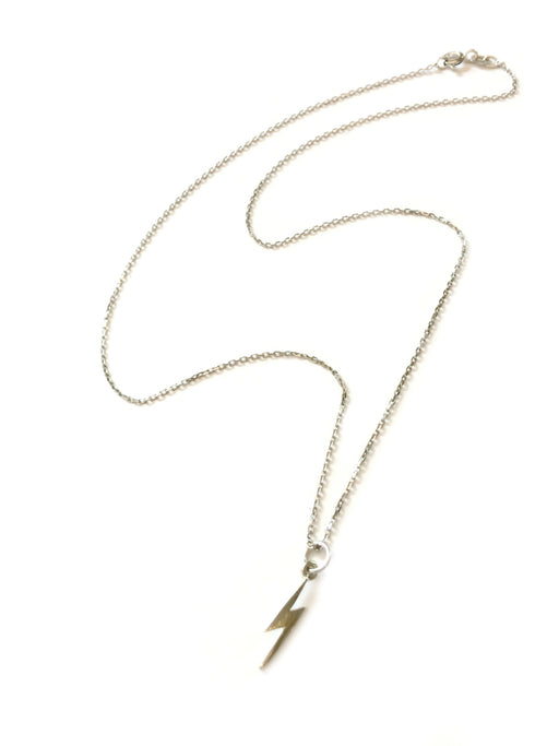 Lightning Bolt Necklace | Sterling Silver Gold Vermeil Chain | Light Years