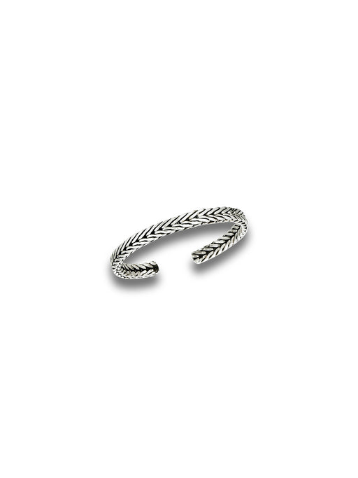 Sterling Silver Long Spiral Coil Toe Ring