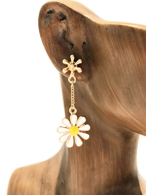 Daisy Chain Dangle Posts | Gold Plated Stud Earrings | Light Years