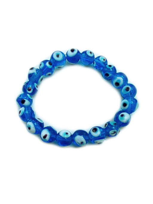 Evil Eye Bead Bracelet, Seed Beads Bracelet, Beaded Evil Eye, Blue Red White Beads 5